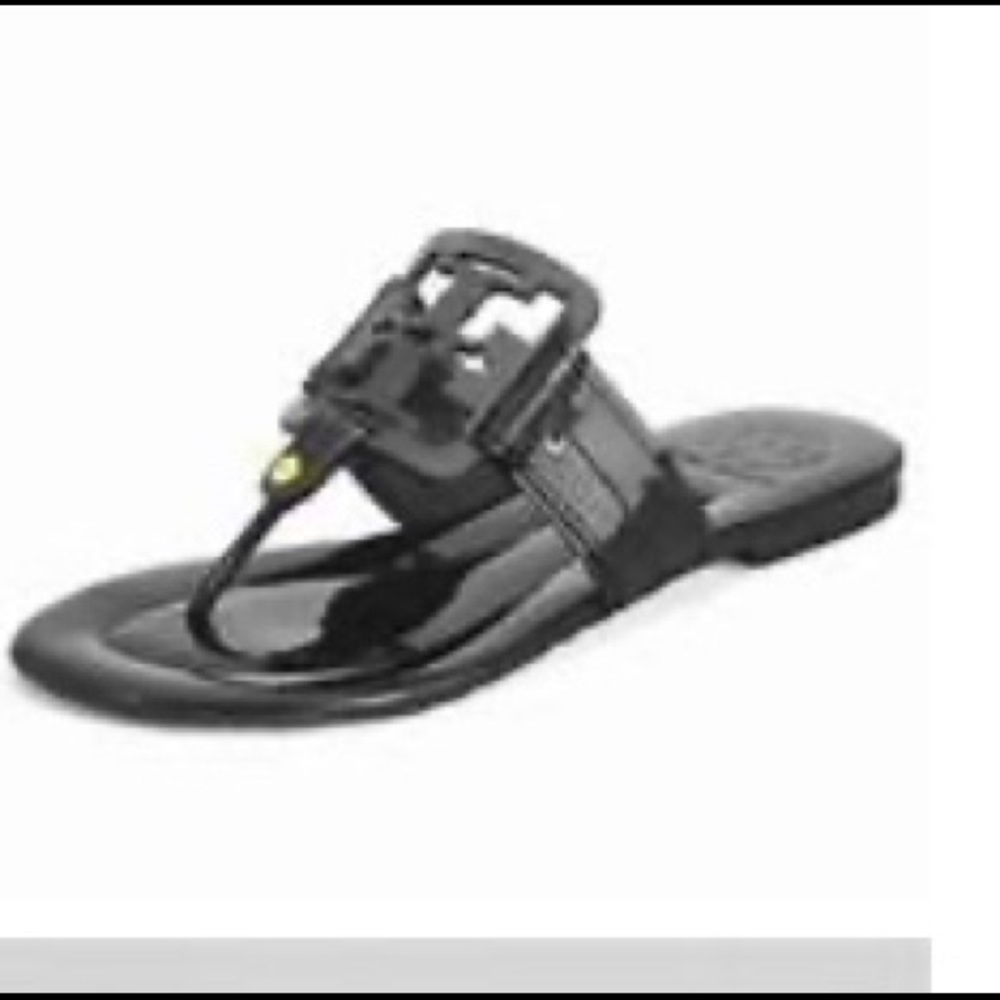 Tory Burch patent leather black sandal